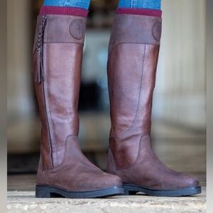 Moretta Pamina Leather Riding Boots Size USA 9/EURO 41/ UK 7
